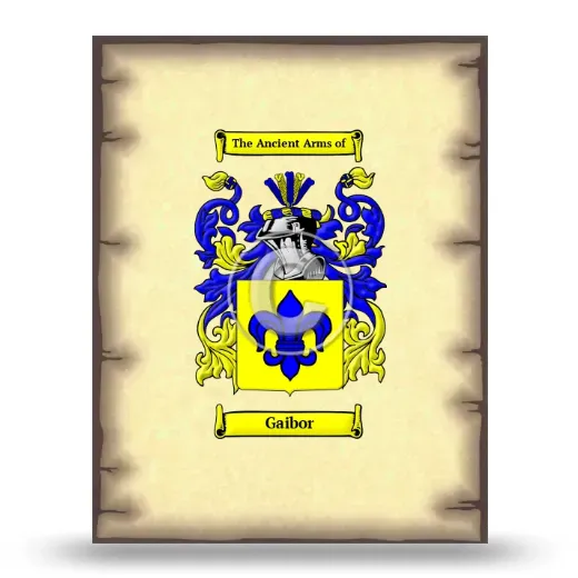 Gaibor Coat of Arms Print