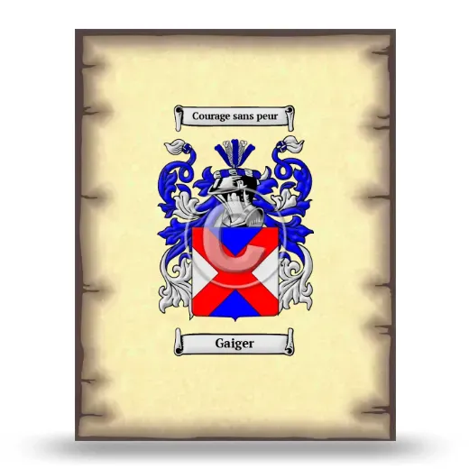 Gaiger Coat of Arms Print