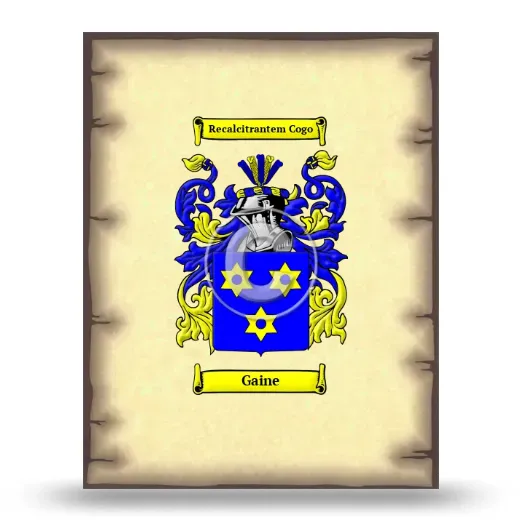 Gaine Coat of Arms Print