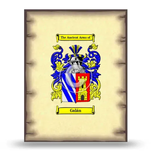 Galán Coat of Arms Print