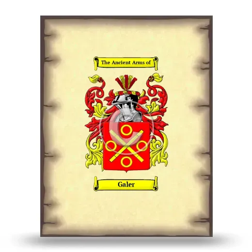 Galer Coat of Arms Print