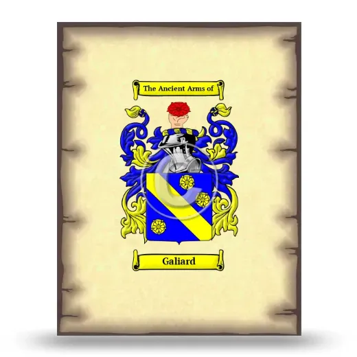 Galiard Coat of Arms Print