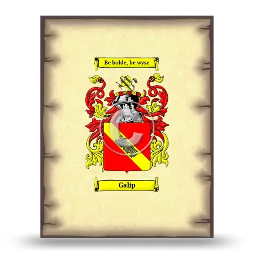 Galip Coat of Arms Print