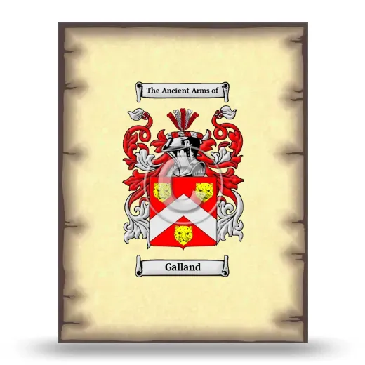 Galland Coat of Arms Print