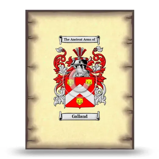 Galland Coat of Arms Print