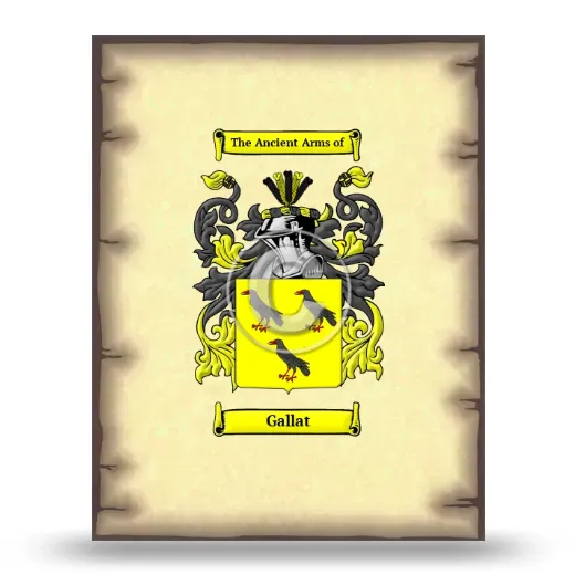 Gallat Coat of Arms Print