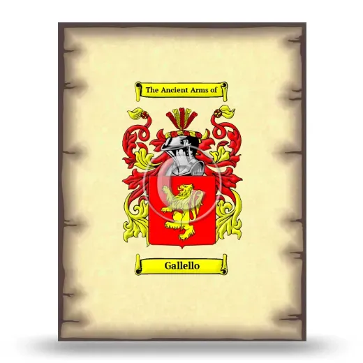 Gallello Coat of Arms Print