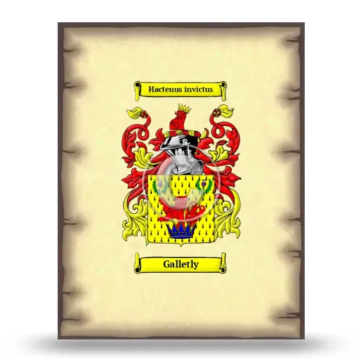 Galletly Coat of Arms Print