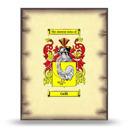 Galli Coat of Arms Print