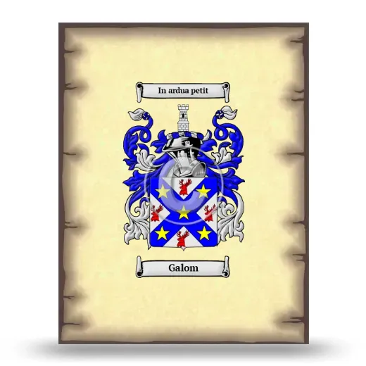 Galom Coat of Arms Print