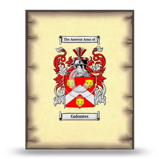 Galontes Coat of Arms Print