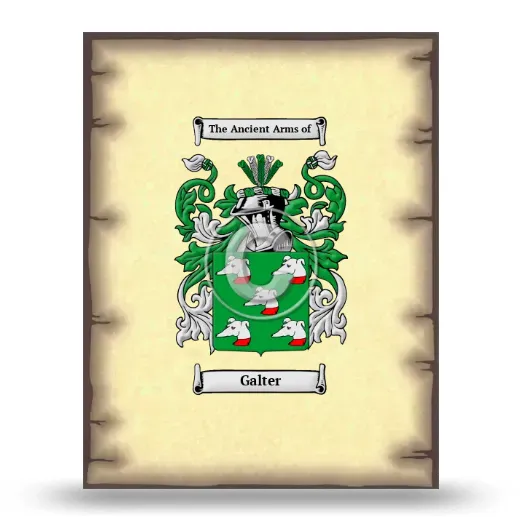 Galter Coat of Arms Print