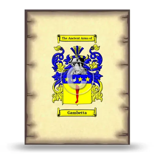Gambetta Coat of Arms Print