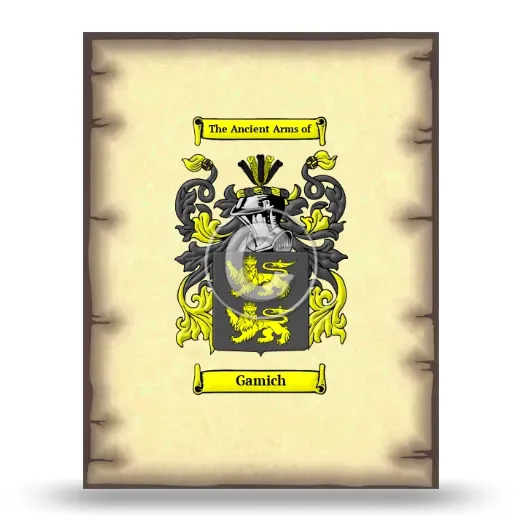 Gamich Coat of Arms Print