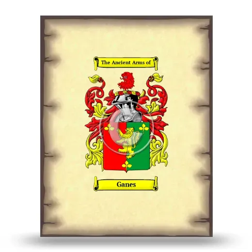 Ganes Coat of Arms Print