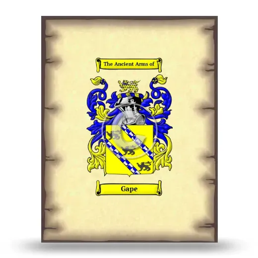 Gape Coat of Arms Print