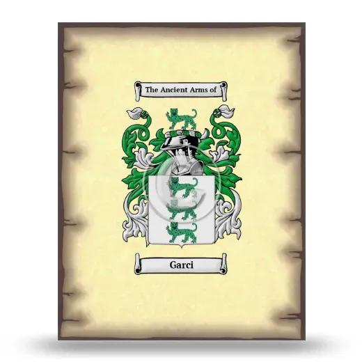 Garci Coat of Arms Print