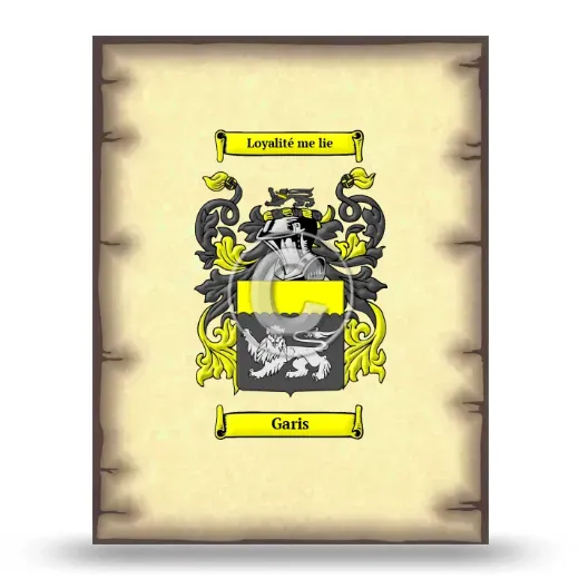 Garis Coat of Arms Print