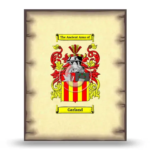 Garland Coat of Arms Print