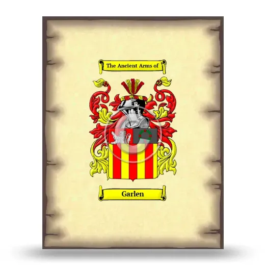 Garlen Coat of Arms Print