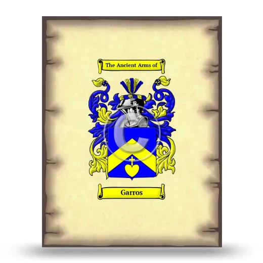 Garros Coat of Arms Print