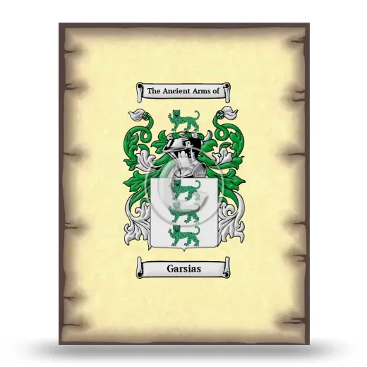 Garsias Coat of Arms Print