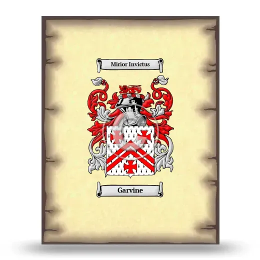 Garvine Coat of Arms Print