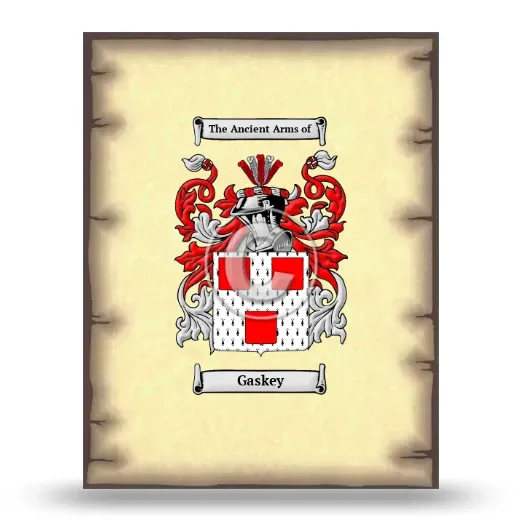 Gaskey Coat of Arms Print