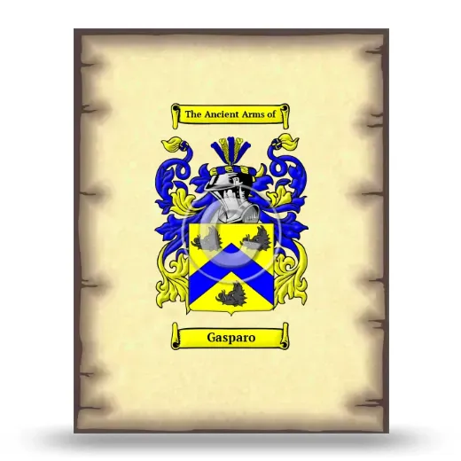 Gasparo Coat of Arms Print