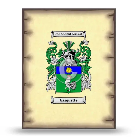 Gasquette Coat of Arms Print