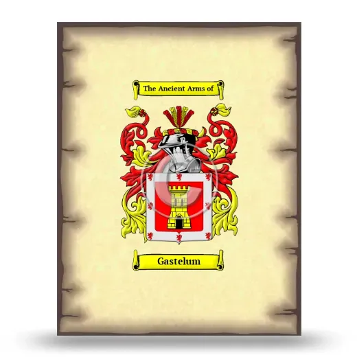 Gastelum Coat of Arms Print