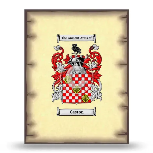 Gaston Coat of Arms Print