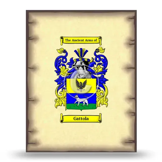 Gattola Coat of Arms Print