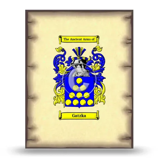 Gatzka Coat of Arms Print