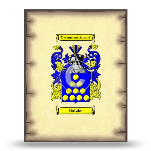 Gatzke Coat of Arms Print