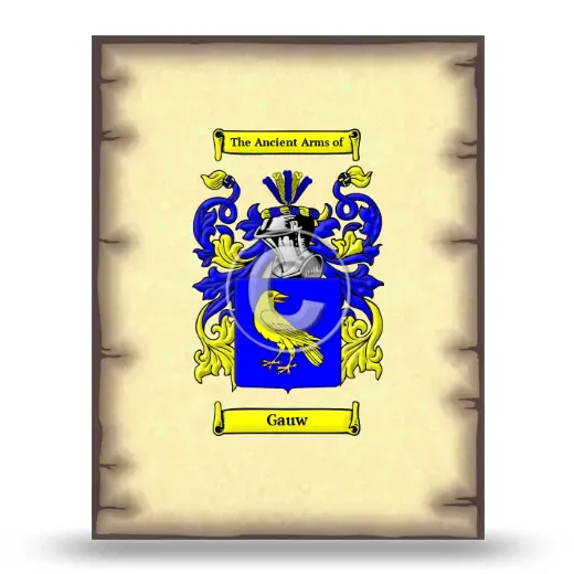 Gauw Coat of Arms Print