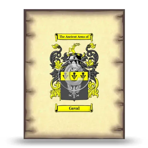 Gaval Coat of Arms Print