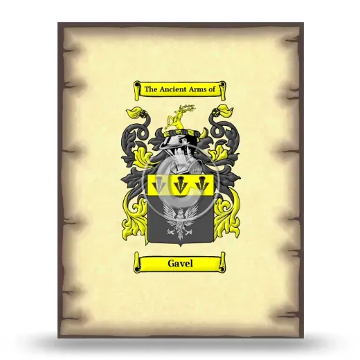 Gavel Coat of Arms Print