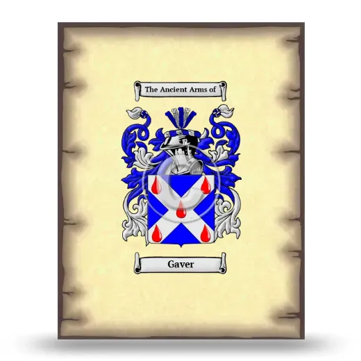 Gaver Coat of Arms Print