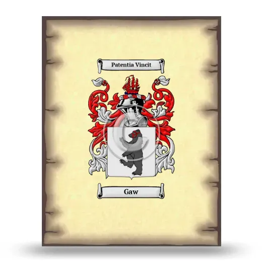 Gaw Coat of Arms Print