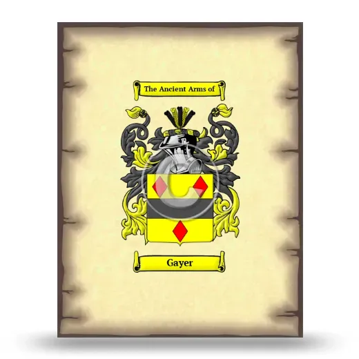 Gayer Coat of Arms Print