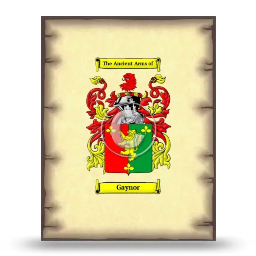 Gaynor Coat of Arms Print