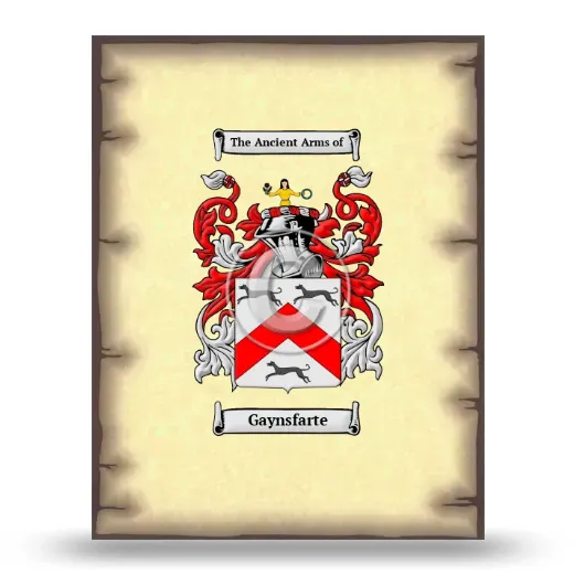 Gaynsfarte Coat of Arms Print
