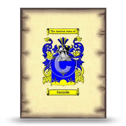 Gazzola Coat of Arms Print