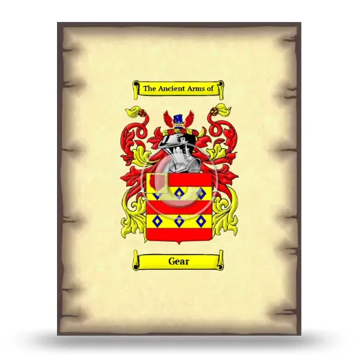 Gear Coat of Arms Print