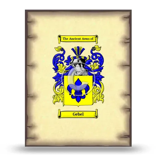 Gebel Coat of Arms Print