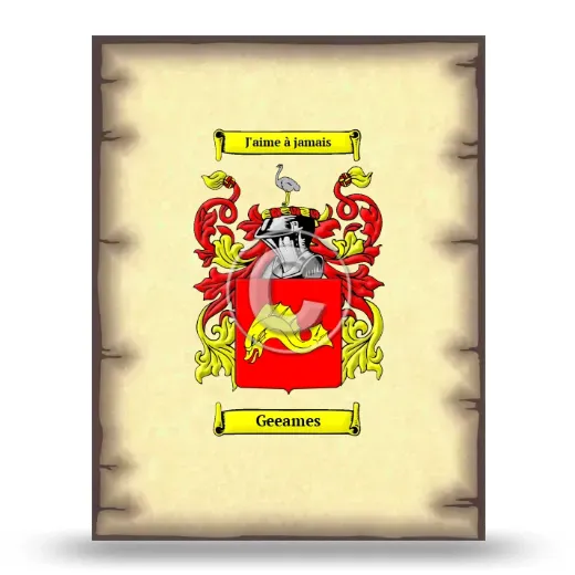 Geeames Coat of Arms Print