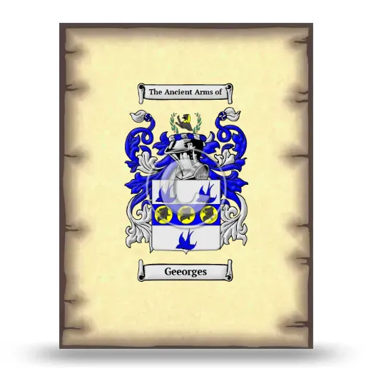 Geeorges Coat of Arms Print