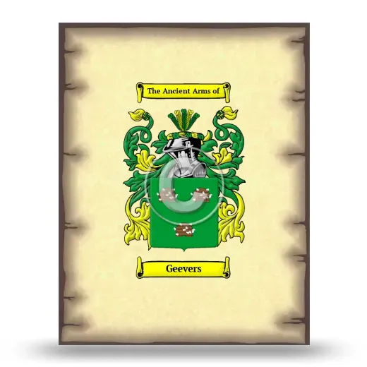 Geevers Coat of Arms Print
