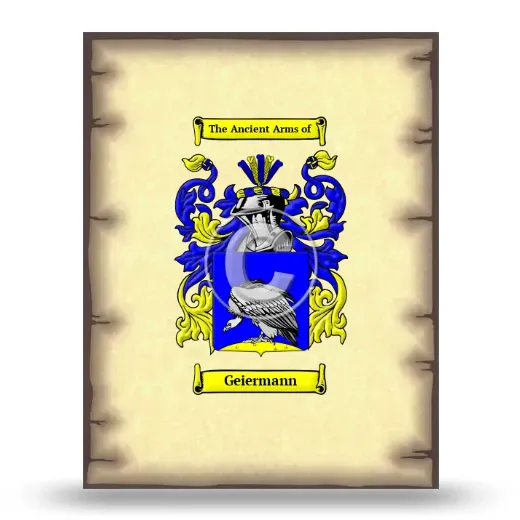 Geiermann Coat of Arms Print
